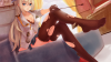 Anime Girl Long Hair & Legs Desktop Background