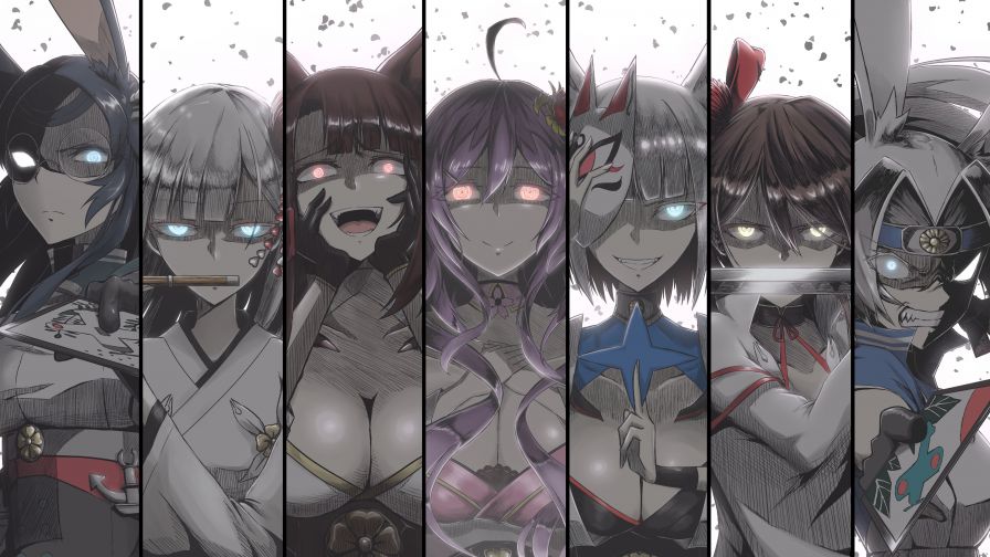 Anime wallpaper with Anime Girls in HD
