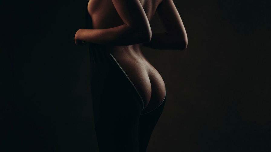 Dark erotic, porn bubble butt, booty, ass wallpaper